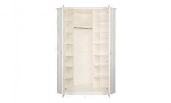 Шкаф для одежды 13.124 Ливерпуль (Белый, ясень ваниль НМ-1012-100 ПВХ) в Большой Ирбе - bolshaya-irba.mebel54.com | фото