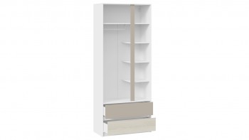 Шкаф для одежды комбинированный «Сканди» Дуб Гарден/Белый/Глиняный серый в Большой Ирбе - bolshaya-irba.mebel54.com | фото
