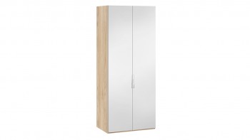 Шкаф для одежды с 2 зеркальными дверями «Эмбер» Яблоня Беллуно в Большой Ирбе - bolshaya-irba.mebel54.com | фото