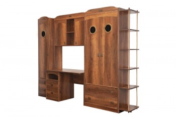 Шкаф комбинированный для белья «Навигатор» (Дуб Каньон) в Большой Ирбе - bolshaya-irba.mebel54.com | фото
