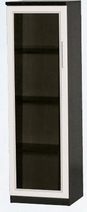 Шкаф нижний со стеклодверью ДЛЯ ГОСТИНОЙ ШНС-450 Венге/Дуб выбеленный в Большой Ирбе - bolshaya-irba.mebel54.com | фото