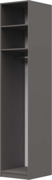 Шкаф ШР-1 зеркало, левый, Вива (Латте/Мокко Глянец/Тестиль) в Большой Ирбе - bolshaya-irba.mebel54.com | фото