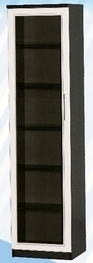 Шкаф средний со стеклодверью ДЛЯ ГОСТИНОЙ ШСС-450 Венге/Дуб выбеленный в Большой Ирбе - bolshaya-irba.mebel54.com | фото