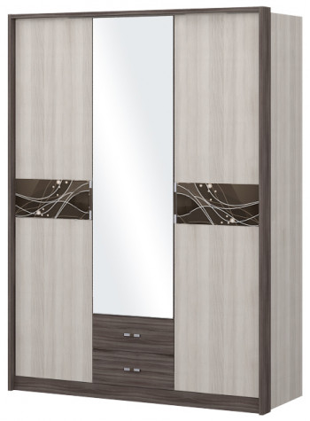 Шкаф трехстворчаты с зеркалом Шк68.1 Николь в Большой Ирбе - bolshaya-irba.mebel54.com | фото
