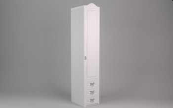 Шкаф угловой Бэлла с ящиками (Выбеленное дерево/Белый) в Большой Ирбе - bolshaya-irba.mebel54.com | фото