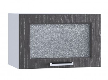 Шкаф верхний горизонтальный со стеклом 500, ШВГС 500 (Клен серый/корпус белый) в Большой Ирбе - bolshaya-irba.mebel54.com | фото