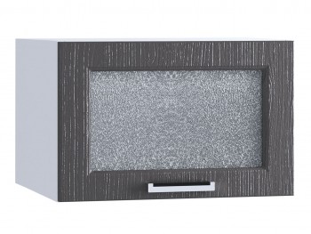 Шкаф верхний горизонтальный со стеклом 510, ШВГС 510 (Клен серый/корпус белый) в Большой Ирбе - bolshaya-irba.mebel54.com | фото