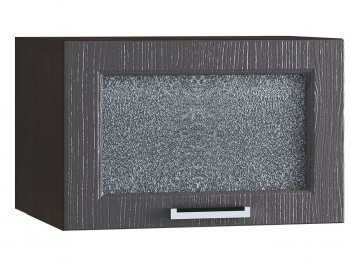 Шкаф верхний горизонтальный со стеклом 510, ШВГС 510 (Клен серый/корпус венге) в Большой Ирбе - bolshaya-irba.mebel54.com | фото