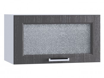 Шкаф верхний горизонтальный со стеклом 600, ШВГС 600 (Клен серый/корпус белый) в Большой Ирбе - bolshaya-irba.mebel54.com | фото