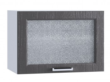 Шкаф верхний горизонтальный со стеклом 609, ШВГС 609 (Клен серый/корпус белый) в Большой Ирбе - bolshaya-irba.mebel54.com | фото