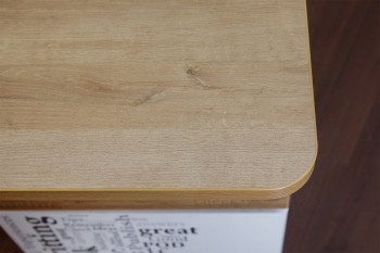 Стол с ящиками «Оксфорд» (Ривьера/Белый с рисунком) в Большой Ирбе - bolshaya-irba.mebel54.com | фото