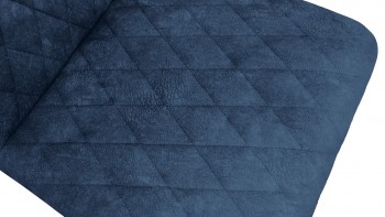 Стул «Стенли» К1С Черный муар/Микровелюр Wellmart Blue в Большой Ирбе - bolshaya-irba.mebel54.com | фото