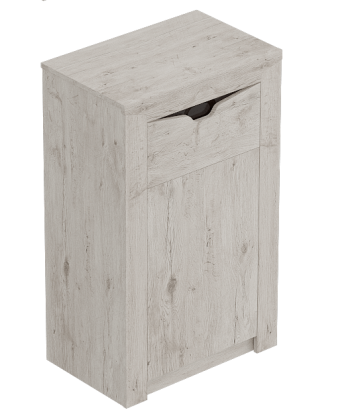 Тумба с дверцей и ящиком Соренто Дуб бонифаций/Кофе структурный матовый в Большой Ирбе - bolshaya-irba.mebel54.com | фото