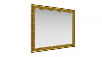 Зеркало навесное "Айрум"/(дуб кальяри / профиль: золото с орнаментом) в Большой Ирбе - bolshaya-irba.mebel54.com | фото